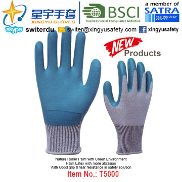 (Patent Products) Latex Coated Green Environment Gloves T5000